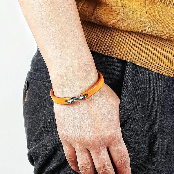 

charm bracelets genuine leather punk bracelet mens multilayer braided rope for men women jewelry gifts, Golden;silver