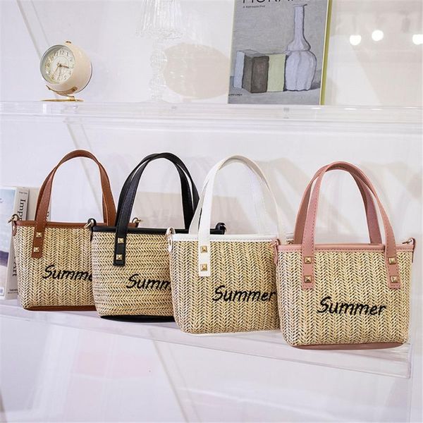 

cosmetic bags & cases women's 2021 fashion beach straw casual handmade handbag