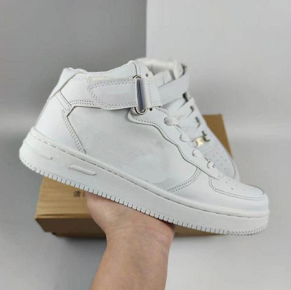 

dress shoe 2021 classic men women skateboard sports shoes fashion high white casual outdoor one 1 shoes zapatos sneakers 36-44, Black