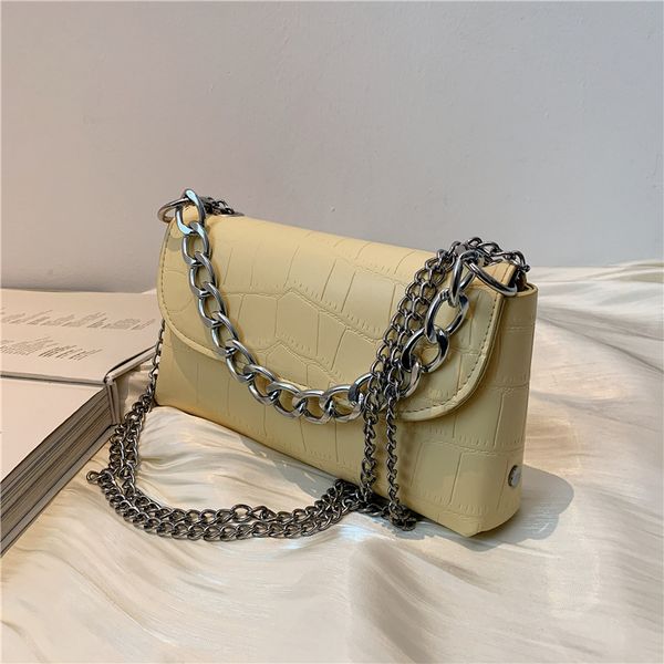 

small fresh squ female 2021 handbag style the version of western cross-body korean chain trendy forest single shoulder new sgmet