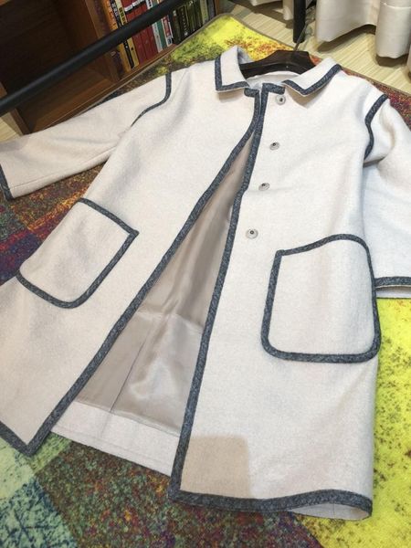 

women's wool & blends women coat 2021 fashion designer outerwear cashmere, Black