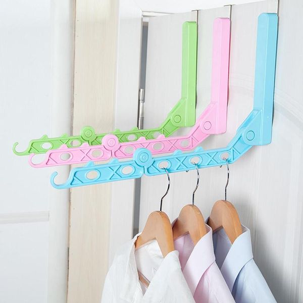 

hangers & racks hanging wardrobe drying rack plastic clothes portable foldable over-the-door socks holder hook hanger