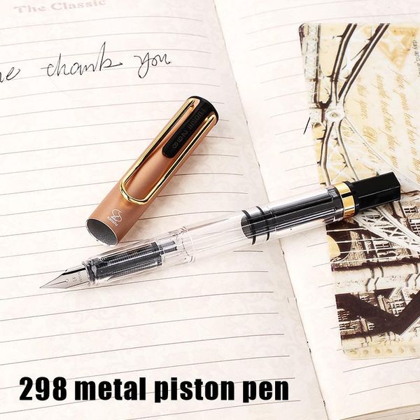 

fountain pens ink pen piston fine nib home smooth stationery stainless steel