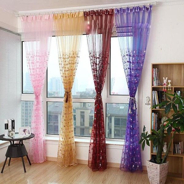 

curtain & drapes butterfly curtains for living room tulle rlinds rainbow red voile cafe lace sequin kids 3d