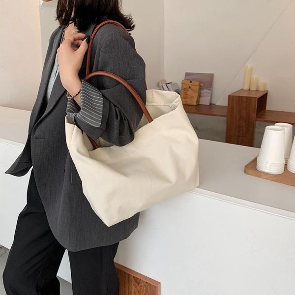 

shoulder bags canvas bag large capacity messenger ins portable female student korean for women handbag