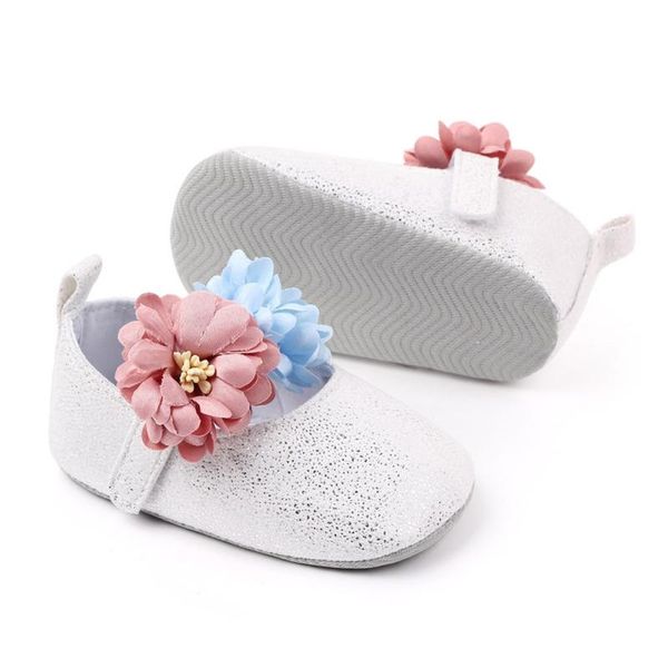 

first walkers 1pair born baby girl cute fashion flower pattern shallow princess shoes anti-slip toddler spring and autumn