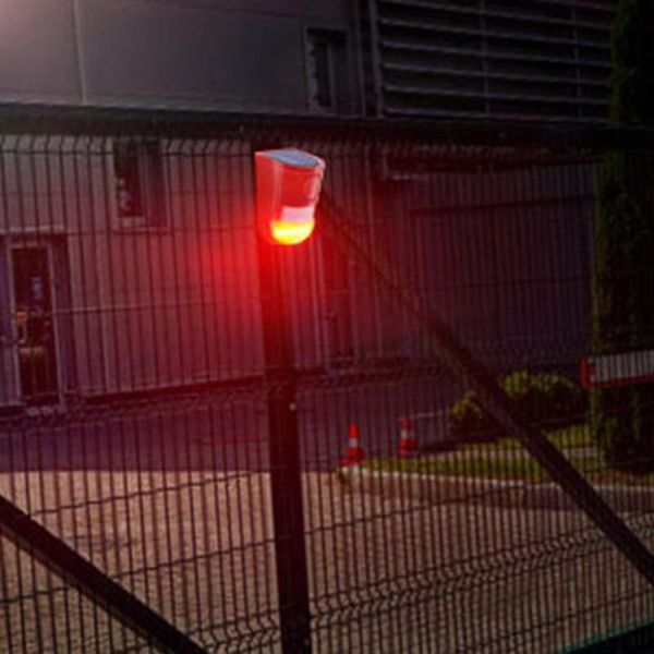 

lawn lamps solar alarm lamp sound & light strobe motion sensor security