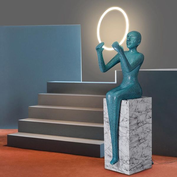 

floor lamps nordic humanoid vertical abstract sculpture lamp sales office el lobby decorative art ornaments
