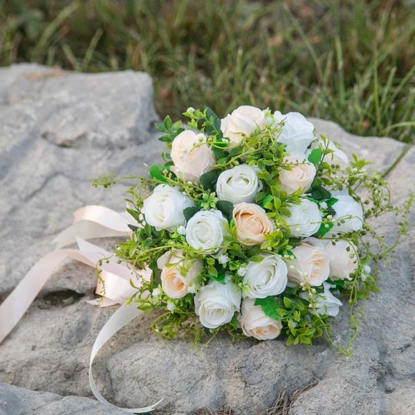 

wedding flowers artificial roses bouquets, pography props, floral home decoration,