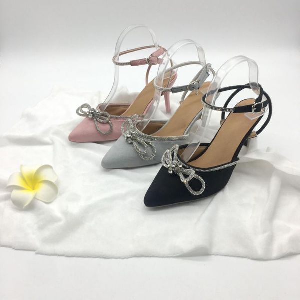 

sandals shallow mouth buckle 2021 high heels comfort shoes for women large size stiletto high-heeled girls clear big v, Black