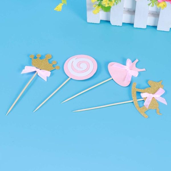 

other festive & party supplies 27 pcs themed cupcake ers birthday cake picks food decoration for party(crown/lollipop