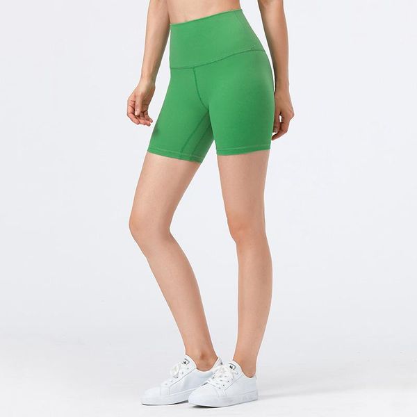 

yoga outfit 5'' high waist sport shorts women squat proof workout gym active wear stretch nylon spandex fitness running