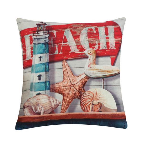 

cushion/decorative pillow throw sofa bed el living room printed modern cushion cover sailboat lighthouse home nautical accessories 45 x 45cm