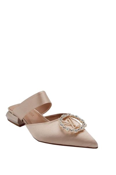 

beige slippers, Black