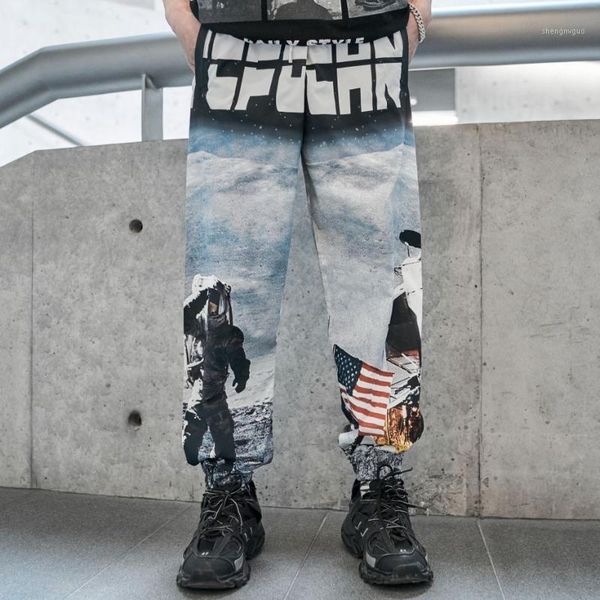 

streetwear trending hip hop graphic jogger pants for men men's, Black