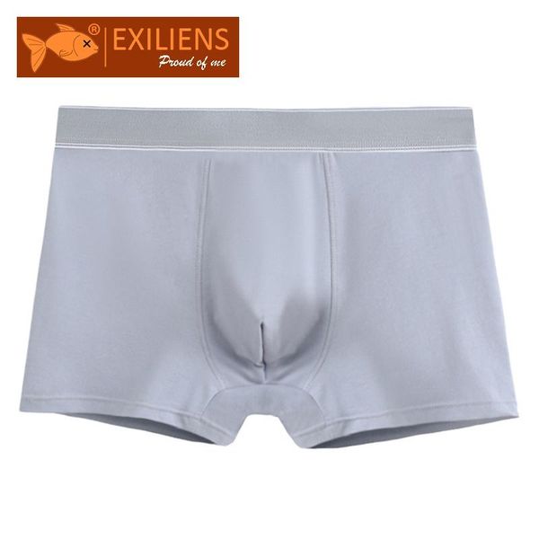 

underpants exiliens brand 60 cotton boxer men underwear solid cueca masculina ropa interior hombre mens boxers homme man calzoncillos l-3xl, Black;white