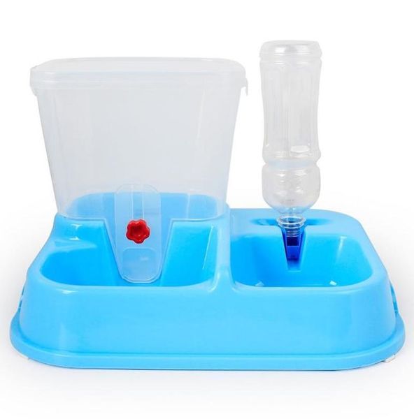 

cat bowls & feeders pet automatic feeder dog dual-use water and bowl