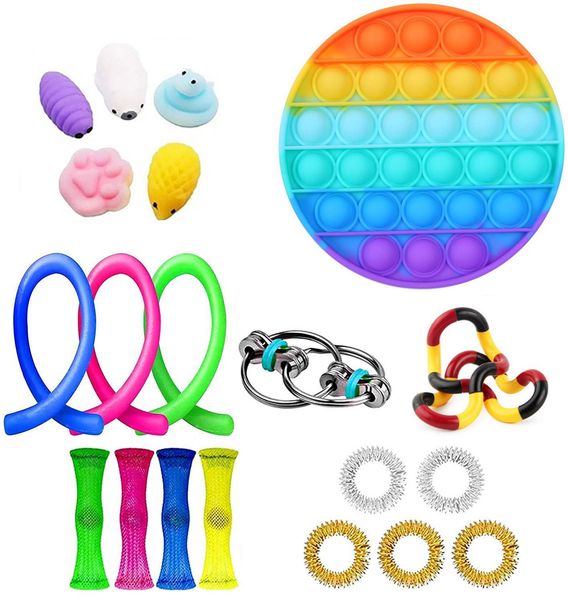 

anti stress toys vent pressure relief toy set squeeze animals antistress pack kids children's day party edamame orbit gamepad grape bal