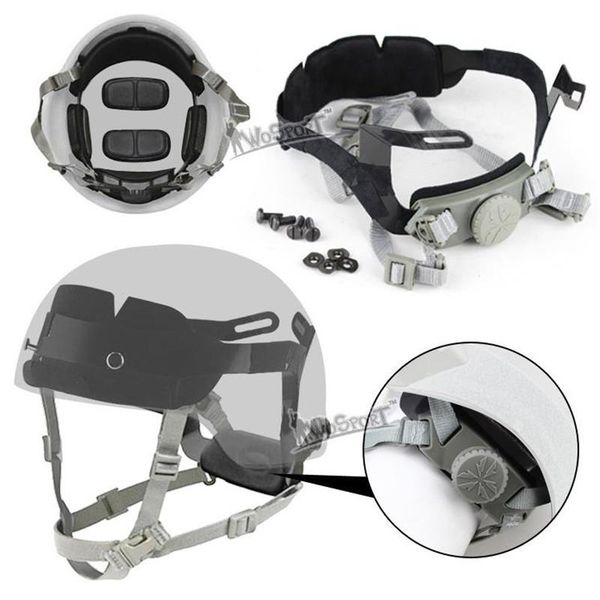 

cycling helmets tactical helmet head locking buckle system adjustable strap hunting wargame inner military