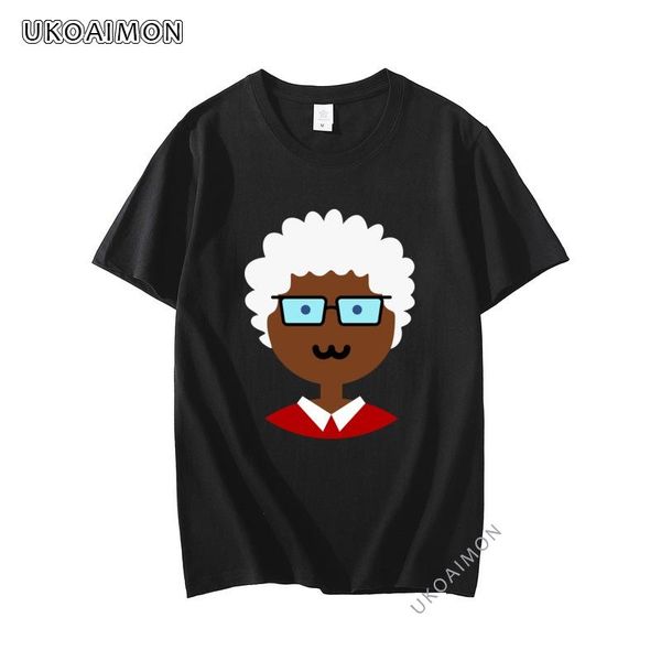 

men's t-shirts 2021 unusual funny cartoon image oversized fitted t shirts streetwear custom t-shirt fashionable o neck, White;black