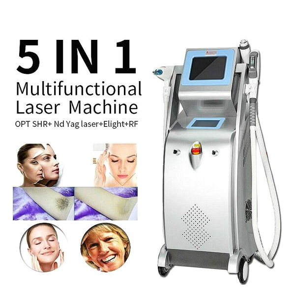 ND YAG Remoção de tatuagem a laser IPL Opt HR Remoção rápida de cabelo Ekight Skin Skin Rejuvenesce Vales Remoção RF IPL LLLT Equipamento #012