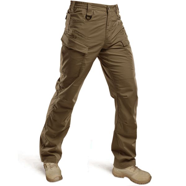 Pantaloni tattici da uomo Pantaloni cargo militari HARD LAND leggeri Rip-Stop con tasche Sport all'aria aperta Pesca da campeggio