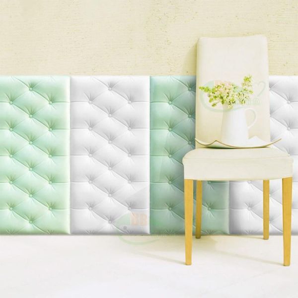 

self-adhesive wallpaper 3d waterpoof durable wall stickers thicken tatami anti-collision mat children's bedroom bed soft cushion wallpa