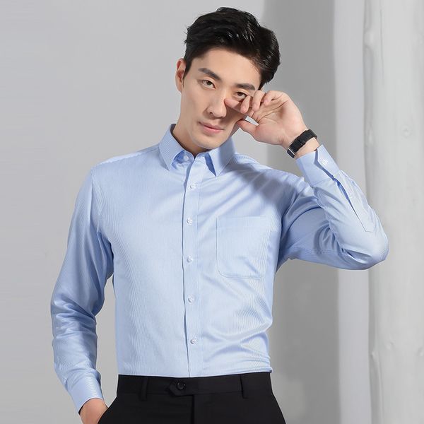 

summer solid color long sleeve shirt professional suit diy men's, White;black