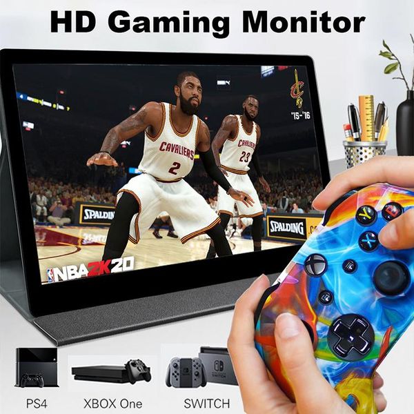 

full hd 17.3 inch with mini hdr 3ms touch response anti-glare 1080p portable monitor ideal for lap pcs phones switch monitors