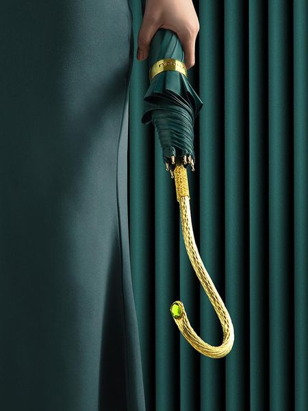 

umbrellas zuodu luxury gold long handle umbrella rain women windproof parasol shine sun protection paraguas gift ideas u5b