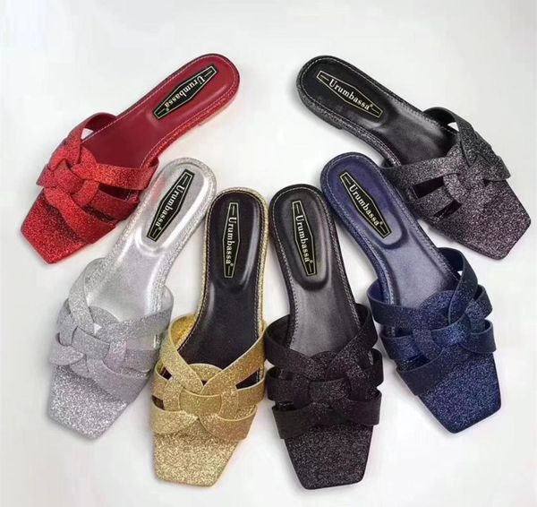 

summer cow leather flat sandals chic women slippers shoes eu35-41 by515, Black