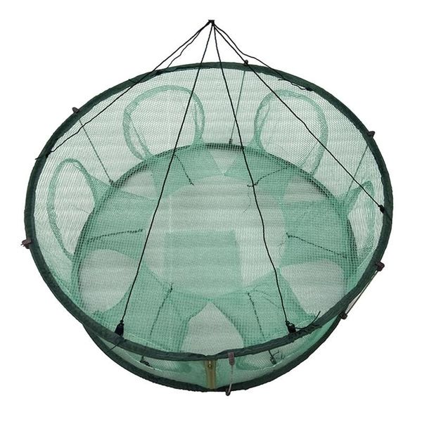 

fishing accessories 4 size net portable automatic shrimp trap fish minnow crab baits cast mesh