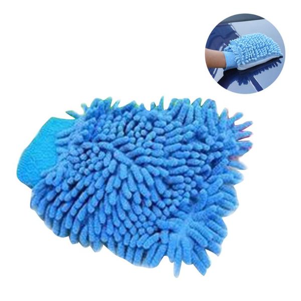 

car sponge 1pc single side chenille auto vehicle washing cleaning glove micolor randomised