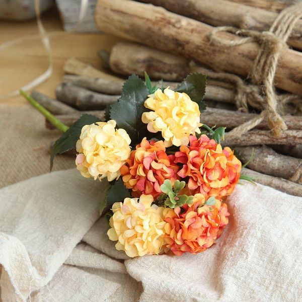 

beautiful artificial flowers luxurious bouquet wedding decoration for home table decor fake hydrangea decorative & wreaths