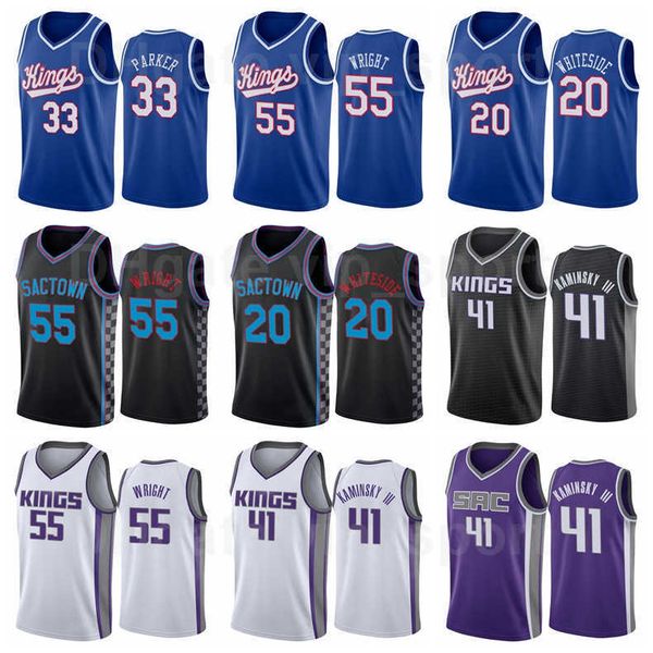 

printed basketball 33 jabari parker jersey 41 frank kaminsky 55 delon wright 20 hassan whiteside black blue purple size s to xxxl