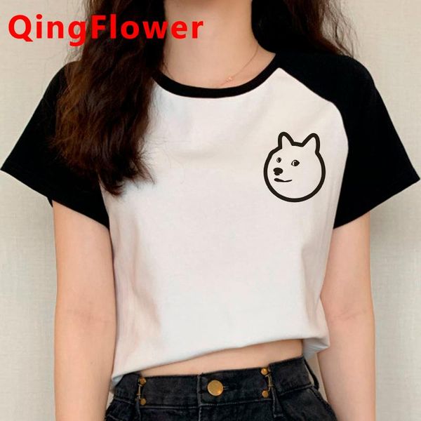 

men's t-shirts dogecoin to the moon doge coin clothes tshirt male streetwear vintage harajuku couple t-shirt ulzzang, White;black