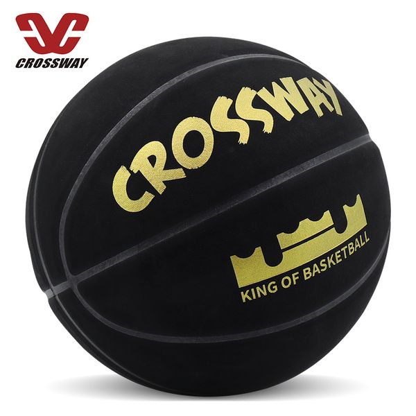 

fashion basketball suede leather ball synthetic fur street wear-resistant basketballs size 7 indoor sweat absorption w/pump included sports
