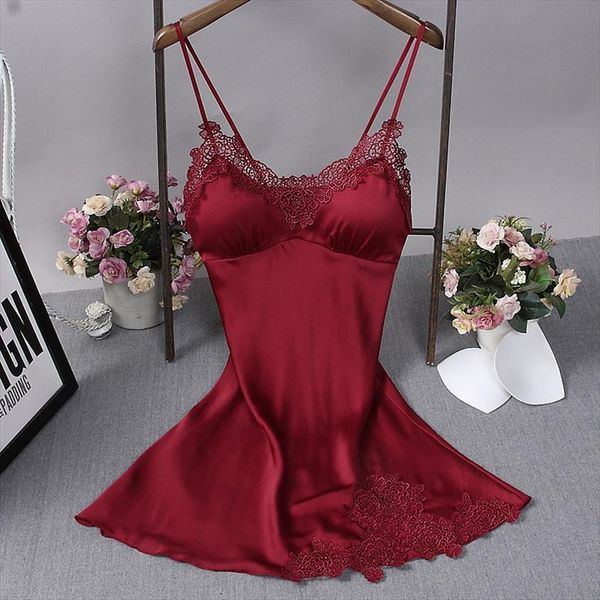 

black silky sleep women sleepwear pajamas strap nightdress home wear nightgown robe bath gown sleepshirts bathrobe, Black;red