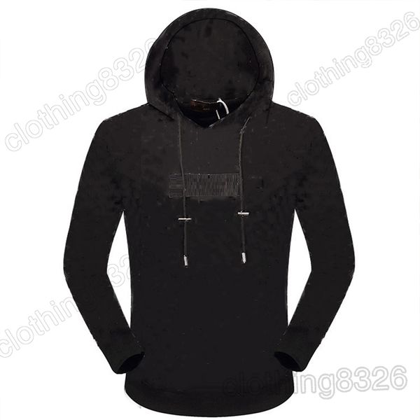

2021 new men women hooded sweatshirts designer hoodie windbreaker high street print hoodies pullover autumn winter sweatshirts casual pure c, Black