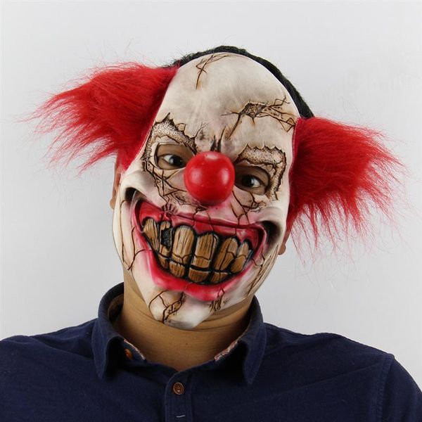 

party masks halloween toothy realistic creepy horrible joker clown mask cosplay costumes masquerade supplies