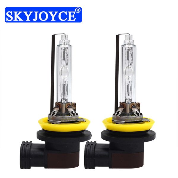 

skyjoyce premium xenon h11 ac 12v 5500k h11b car headlight bulb for 35w 55w fast bright hid converison kit