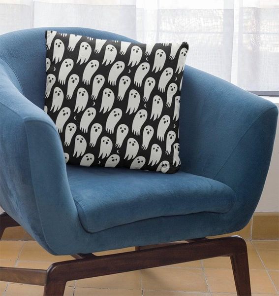 

pillow case spooky ghost square decorative pillow,halloween pillow,let's get pillow,spooky halloween pillow,ghost pillow,handmade dec