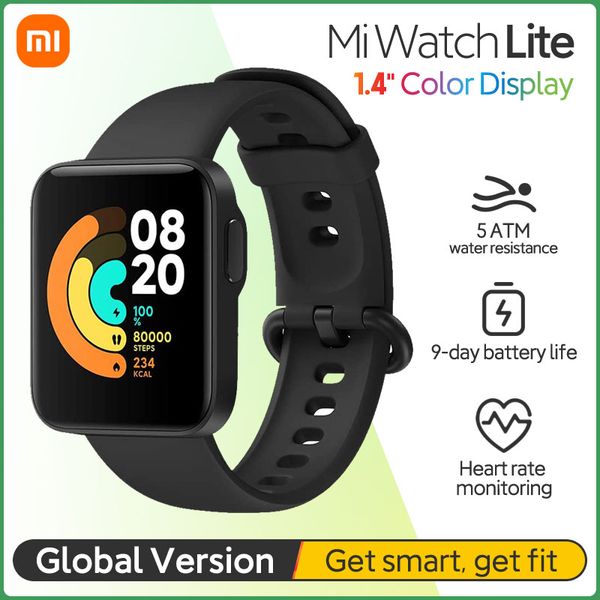 

xiaomi mi watch lite smartwatch global version 1.4 inches bluetooth 5.0 gps
