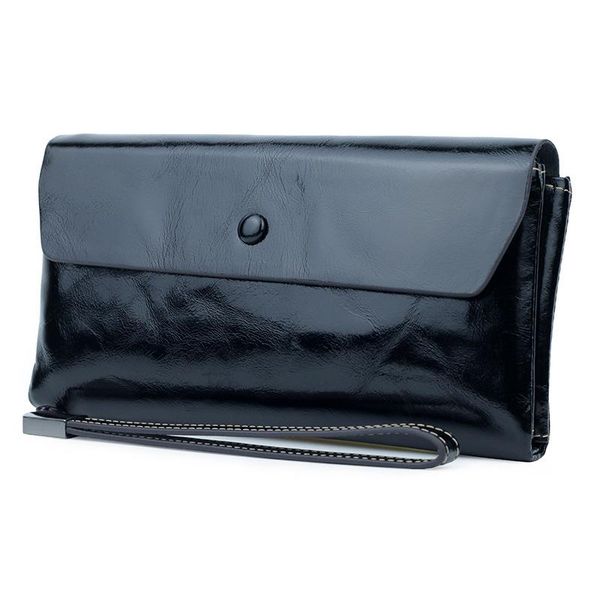 

wallets first layer cowhide leather solid color wallet oil wax ladies clutch, Red;black