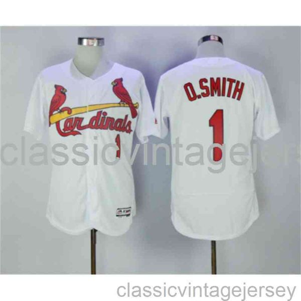Bordado Ozzie Smith béisbol americano famoso jersey cosido hombres mujeres jóvenes béisbol Jersey tamaño XS-6XL