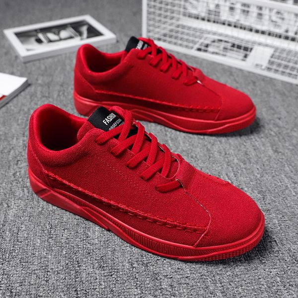 

2021 men running shoes black red grey fashion mens trainers breathable sports sneakers size 39-44 qf, White;red
