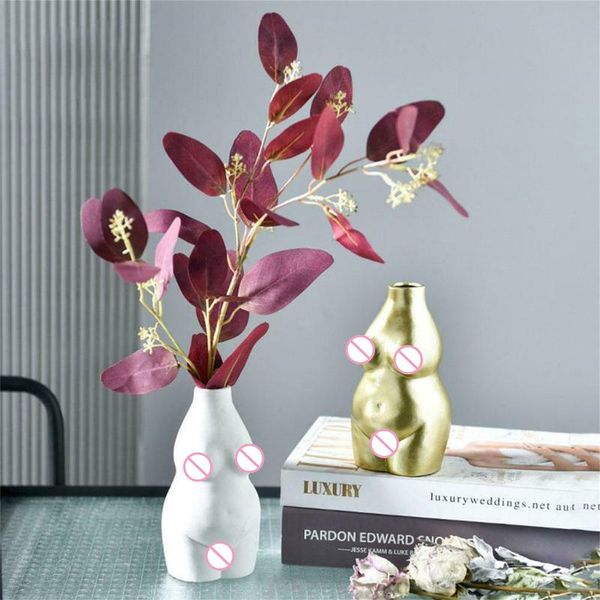 

nude female body vases ceramic art tableflower pot nordic modern home decors