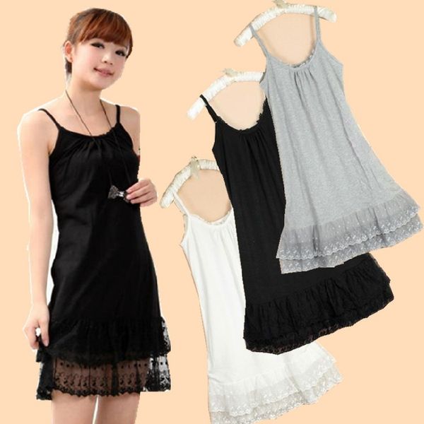 

2021mori girl styl lolita vintage spaghetti strap lace basic dress women casual clothing summer dresses vestidos oncinha faldas, Black;gray