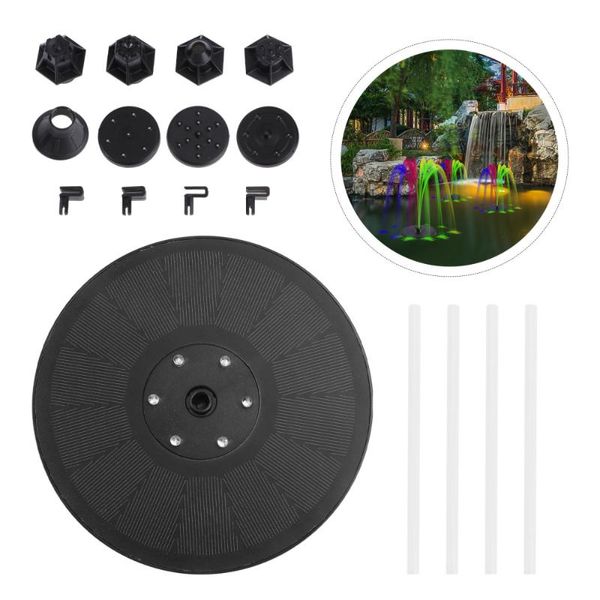 

1pc outdoor floating pump garden solar running water fountain (black) decorations