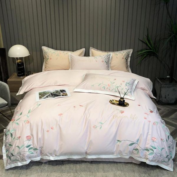 

bedding sets graceful embroidery set egyptian cotton comforter cover  size king bedsheet pillow cases for ladys